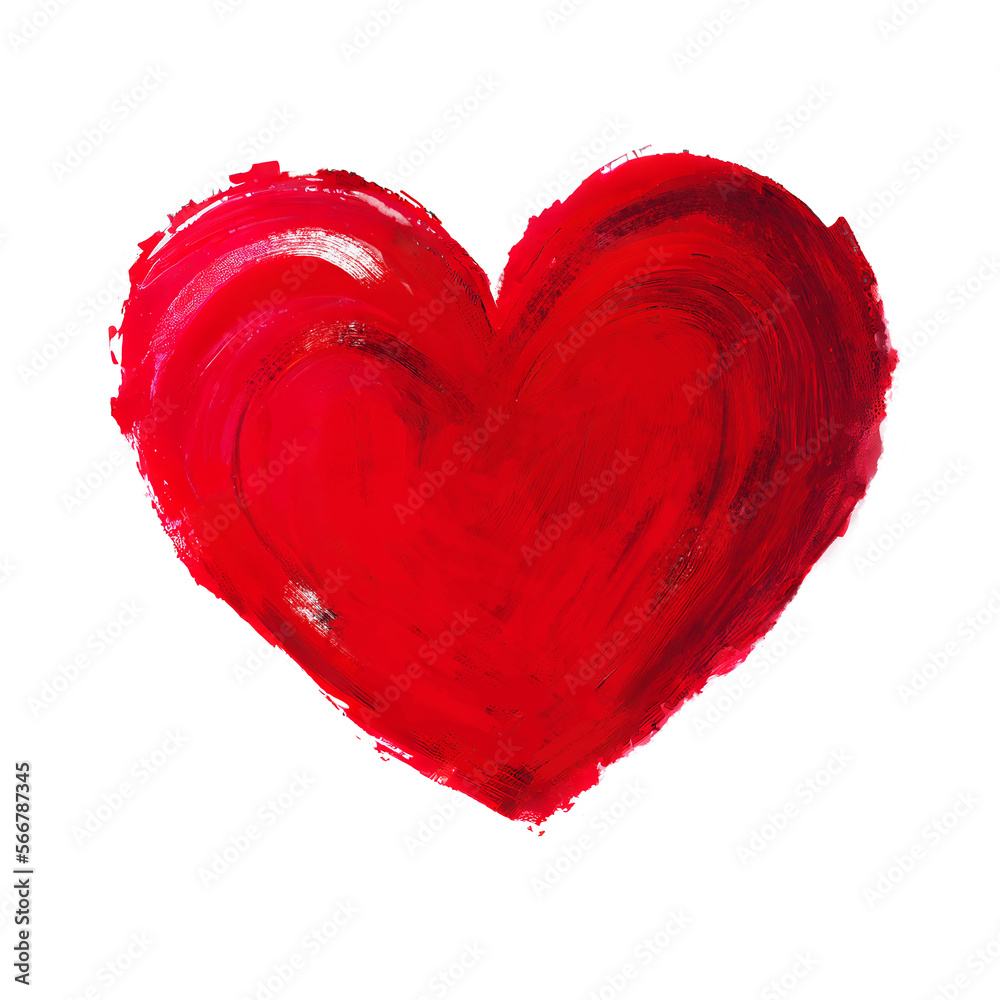custom made wallpaper toronto digitalHand-drawn painted red heart, element for design. Beautiful Grunge heart. Valentine's day. Beautiful, cool Splash Love illustration.