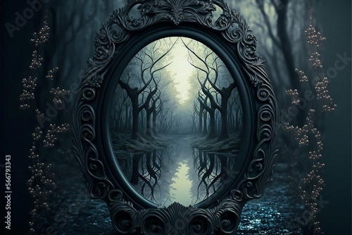 reflect in the mirror digital art