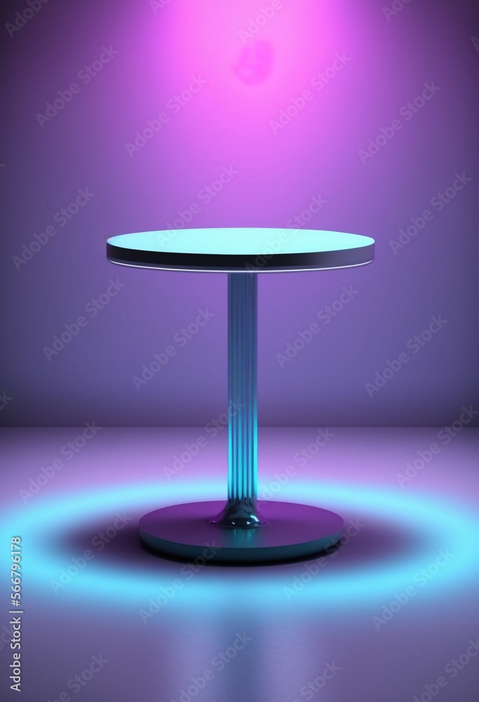 Podium for product advertisement or restaurant menus with colorful background, minimalist design Generative AI Podium for product advertisement or restaurant menus with colorful background, minimalist design Generative AI