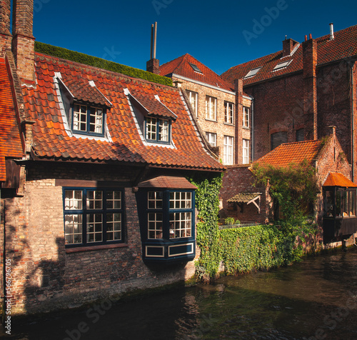 Houses along the canals of ...
