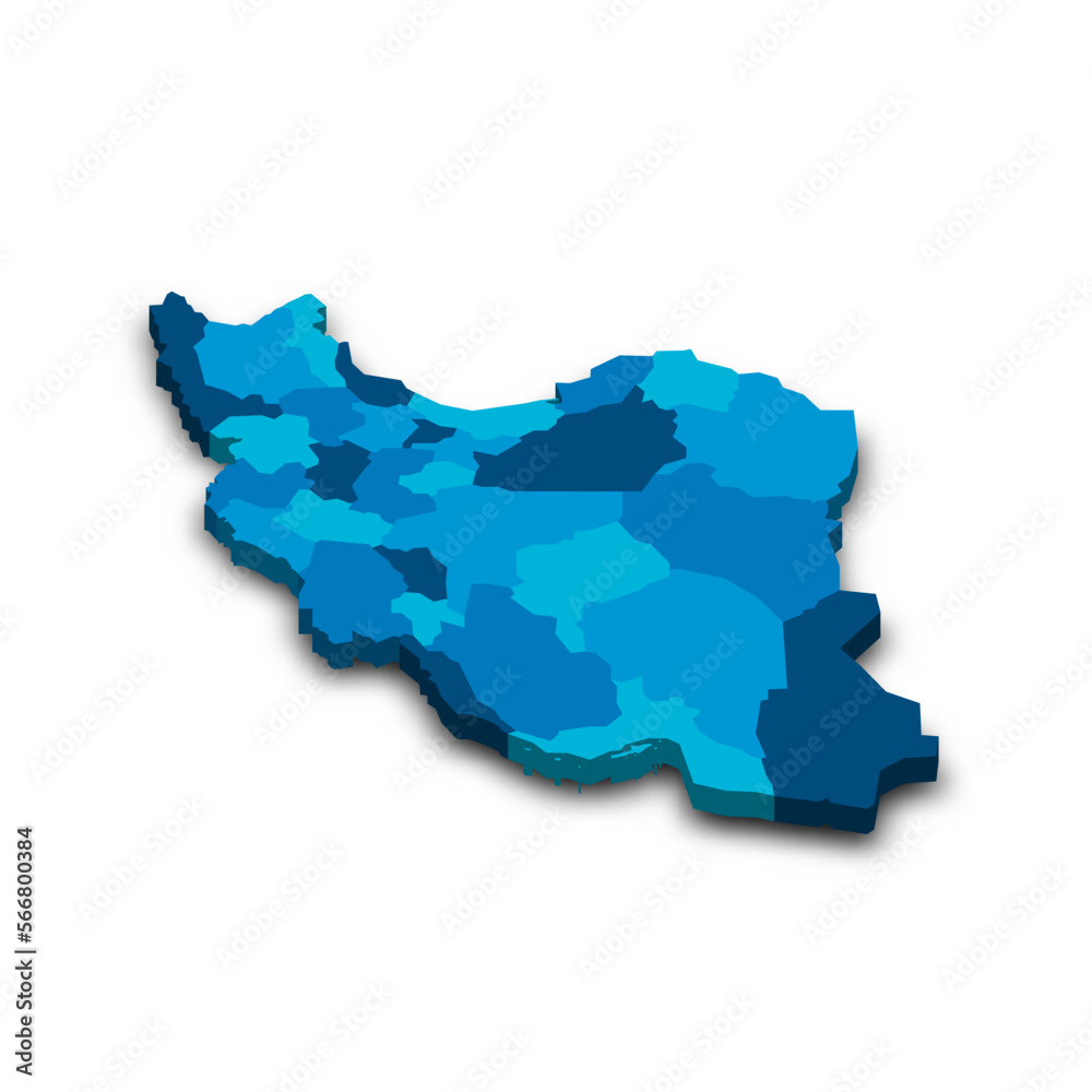 Iran political map of administrative divisions Iran political map of administrative divisions
