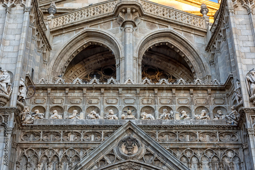 Detalle Puerta del Perdón, Catedral de Toledo, San Ildefonso,España