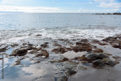 Rocks on the Playe de la Arena on Tenerife photo