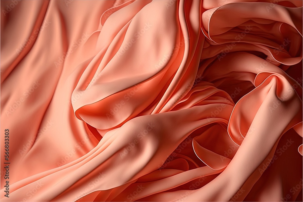 a close up of a pink fabric with a wavy pattern on it's surface and a black frame around the edges of the image. generative ai a close up of a pink fabric with a wavy pattern on it's surface and a black frame around the edges of the image. generative ai