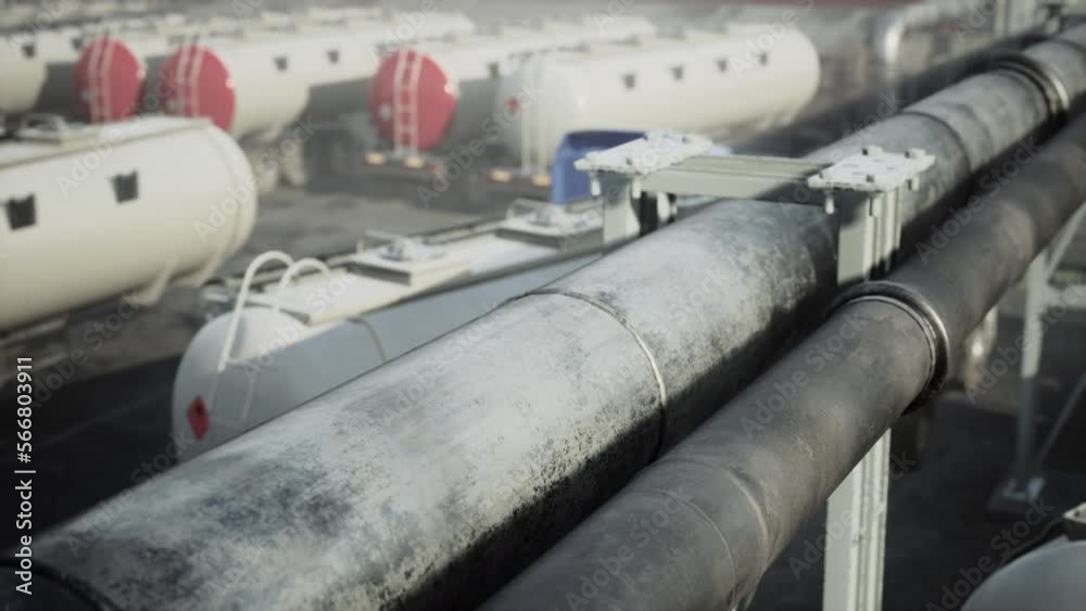 Details with the equipment in an oil refinery Details with the equipment in an oil refinery