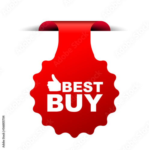 red vector illustration banner best buy