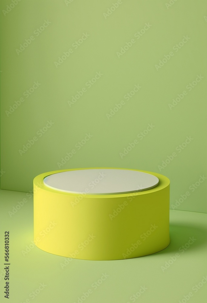 Podium for product advertisement or restaurant menus with colorful background, minimalist design Generative AI Podium for product advertisement or restaurant menus with colorful background, minimalist design Generative AI