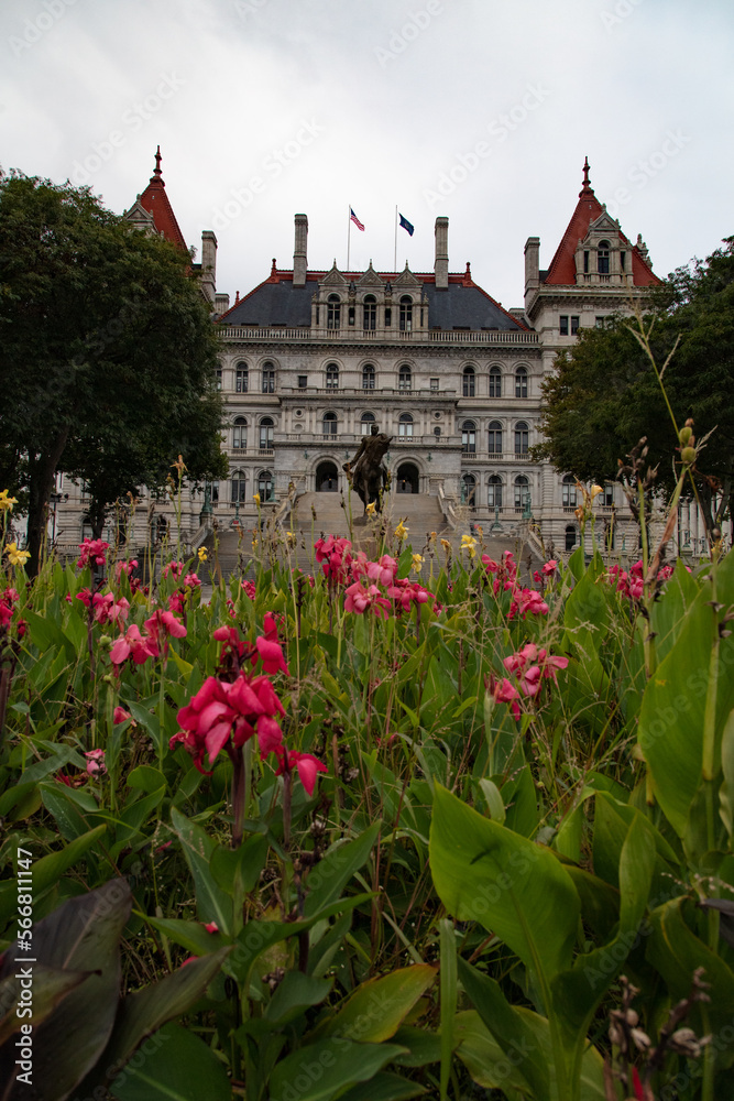 New York state capitol building in Albany, New York
