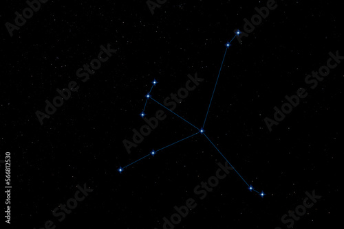 nightscape, night full of stars, constellation Aquila,  starry sky of the northern hemisphere photo