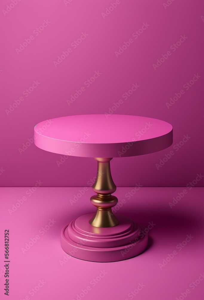 Podium for product advertisement or restaurant menus with colorful background, minimalist design Generative AI Podium for product advertisement or restaurant menus with colorful background, minimalist design Generative AI