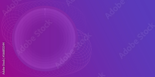 Magenta purple gradient background. Abstract vector banner with wavy lines. Social media cover template. Metaverse. Abstract blue, pink banner template. Bright low poly background. Magic space light. 