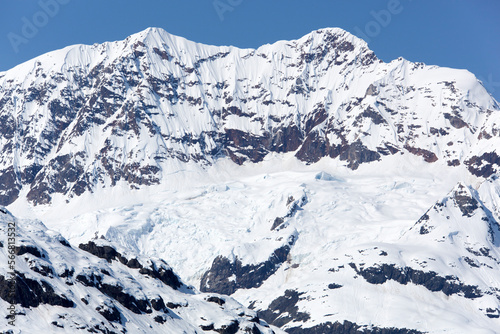 Glacier Bay National Park Snowy Mountain Peak