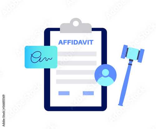 Affidavit statement document