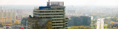Photography Panoramic view of district of Bratislava with modern apartment buildings in Slovakia