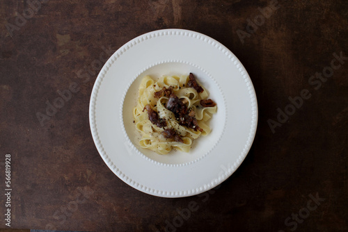 Traditional Italian Food, Alfredo Fettuccine Pasta