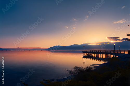 Morning by Lake Biwa