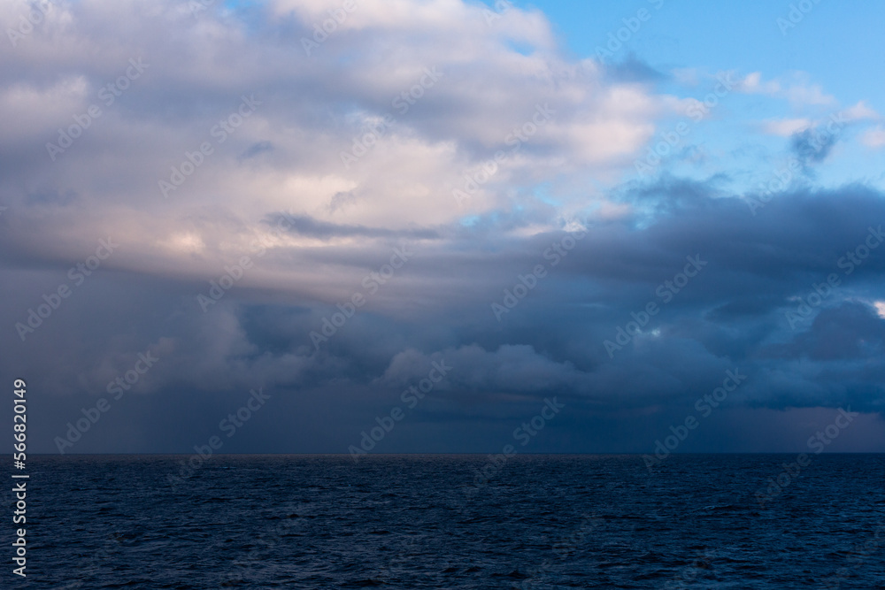 Cloudscape in the sea