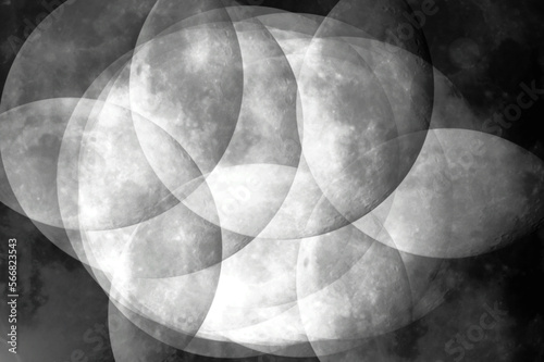 Fasi lunari viste da un emisfero terrestre sconosciuto photo