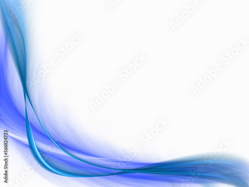 blue waves on white negative space 