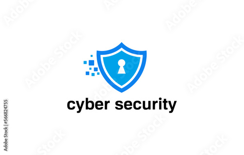 strong digital cyber security logo design