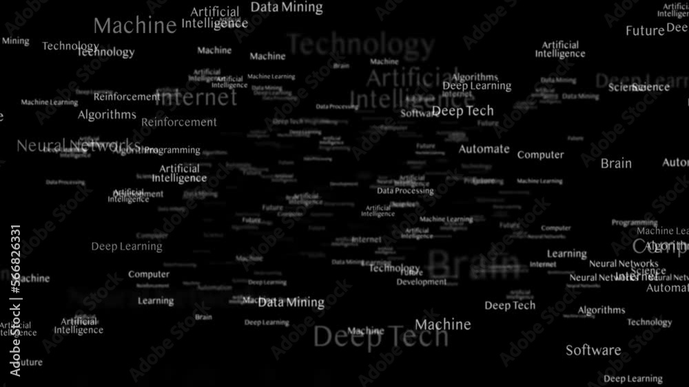 ARTIFICIAL INTELLIGENCE Keywords, Background, Animation, Loop, 4k
ARTIFICIAL INTELLIGENCE Keywords, Background, Animation, Loop, 4k