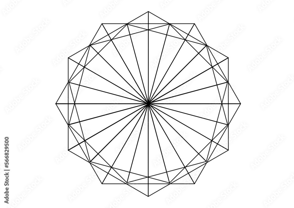 strahlenförmige grafik in art einer rosette strahlenförmige grafik in art einer rosette