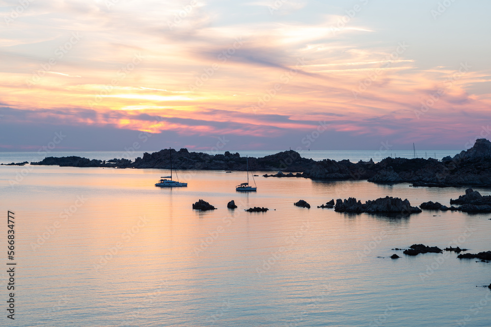 Naklejka premium Summer Mediterranean landscapes around Sardinia