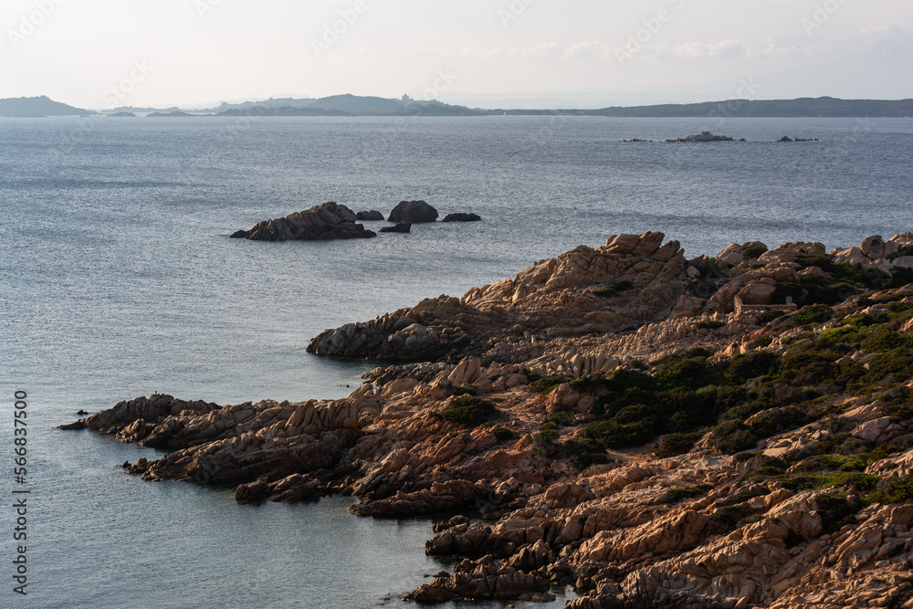 Landscapes in the Mediterranean on the coast of Sardinia, La Maddalena Landscapes in the Mediterranean on the coast of Sardinia, La Maddalena