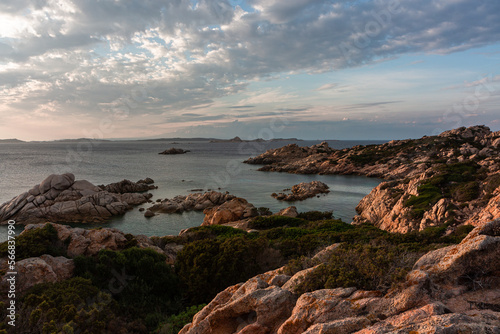 Landscapes in the Mediterranean on the coast of Sardinia, La Maddalena