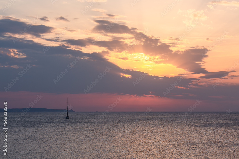 Summer Mediterranean landscapes around Sardinia Summer Mediterranean landscapes around Sardinia
