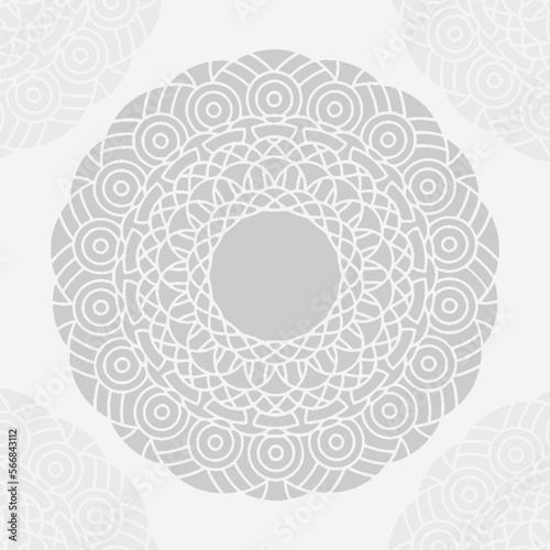 Flower mandala design, ethnic symbol for background