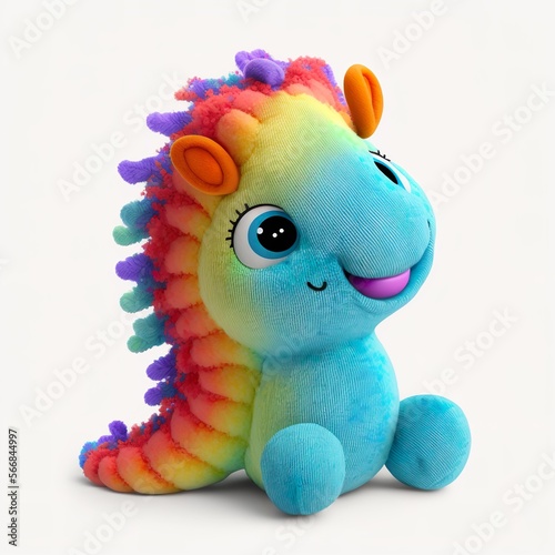 Colorful Seahorse Plush Toy
