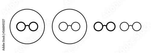 Glasses icon vector for web and mobile app. Glasses sign and symbol