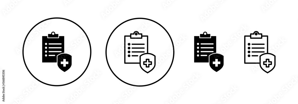 Medical insurance icon vector for web and mobile app. health insurance sign and symbol Medical insurance icon vector for web and mobile app. health insurance sign and symbol