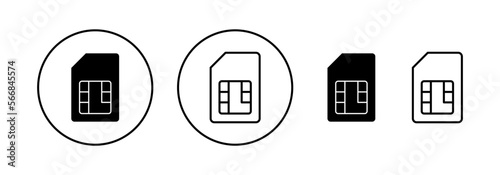 Sim card icon vector for web and mobile app. dual sim card sign and symbol