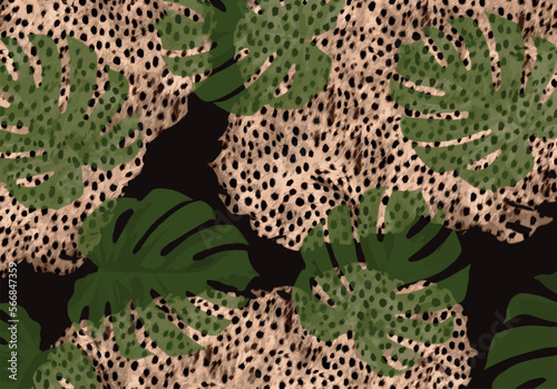 abstract animal skin pattern vector	