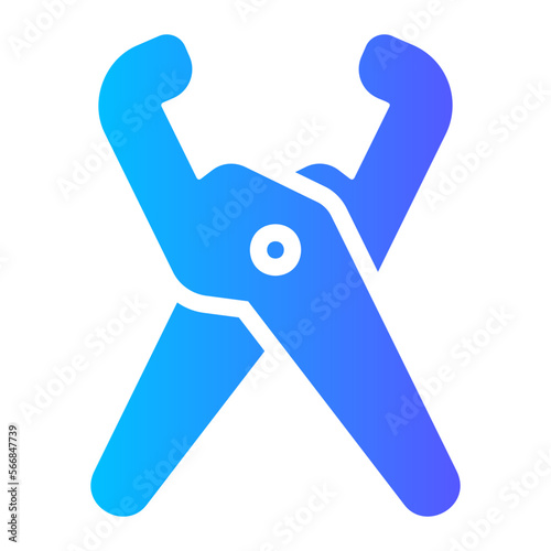 pliers gradient icon