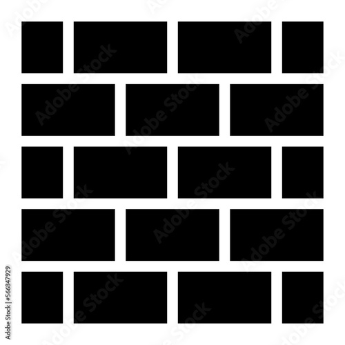 brickwork glyph icon