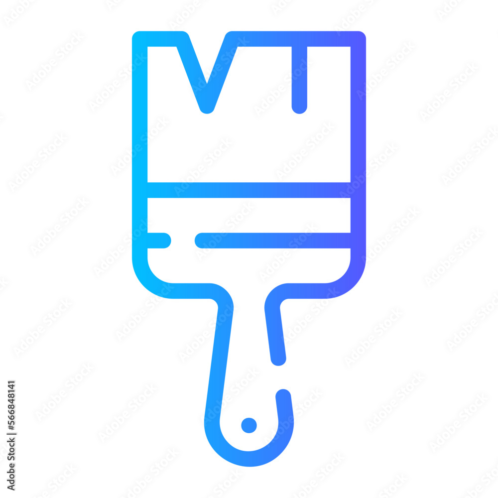paintbrush gradient icon paintbrush gradient icon