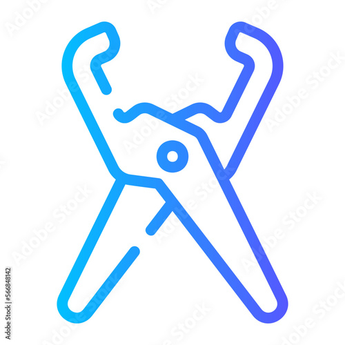 pliers gradient icon