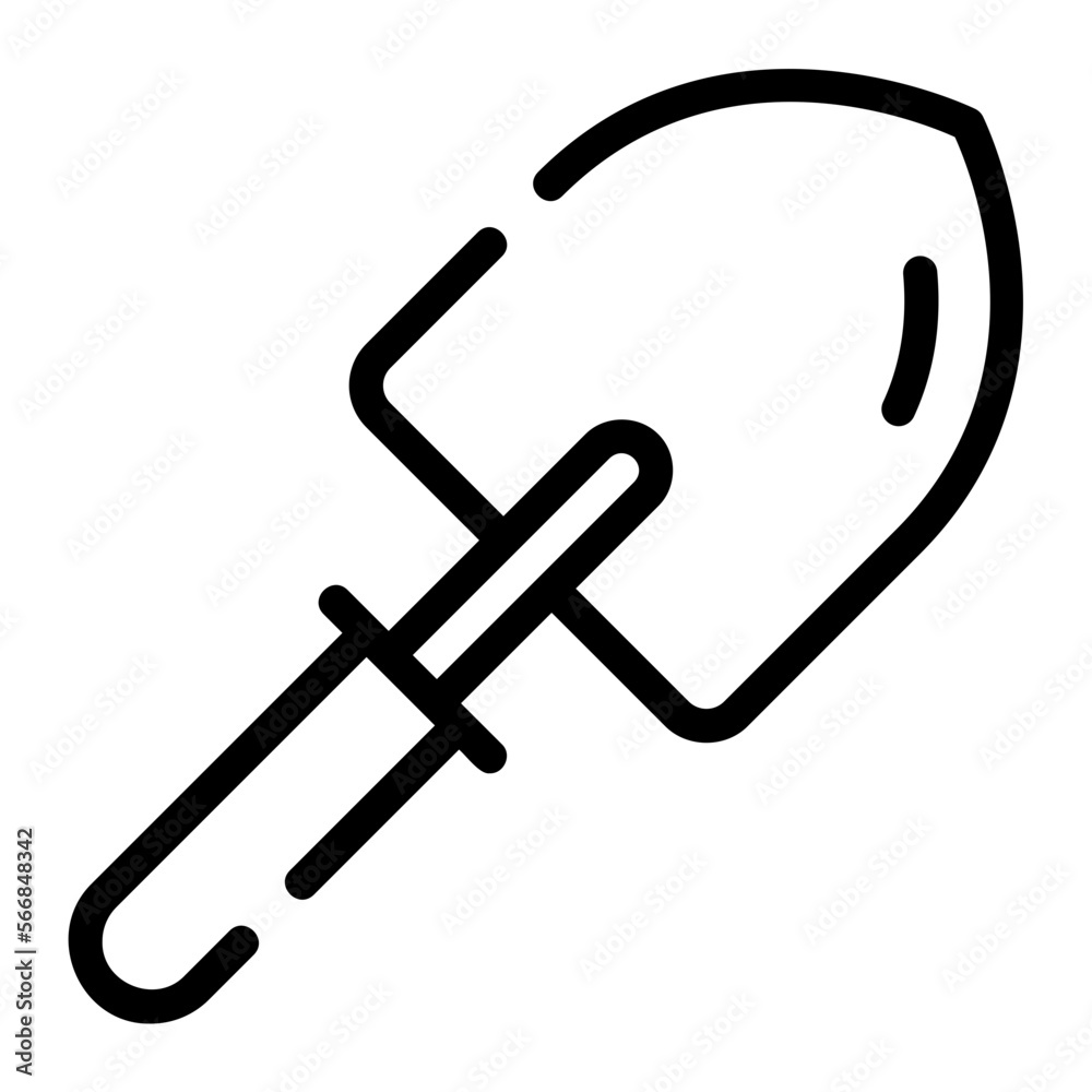 trowel line icon trowel line icon