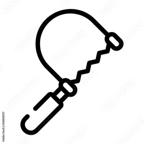fretsaw line icon