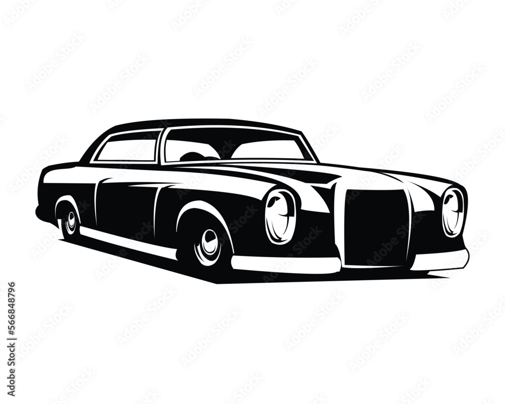 luxury vintage car illustration vector isolated 1963