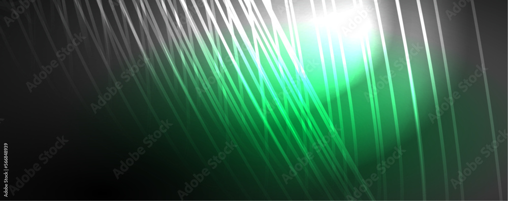 Light beams, neon lines abstract background. Vector Illustration For Wallpaper, Banner, Background, Card, Book Illustration, landing page Light beams, neon lines abstract background. Vector Illustration For Wallpaper, Banner, Background, Card, Book Illustration, landing page