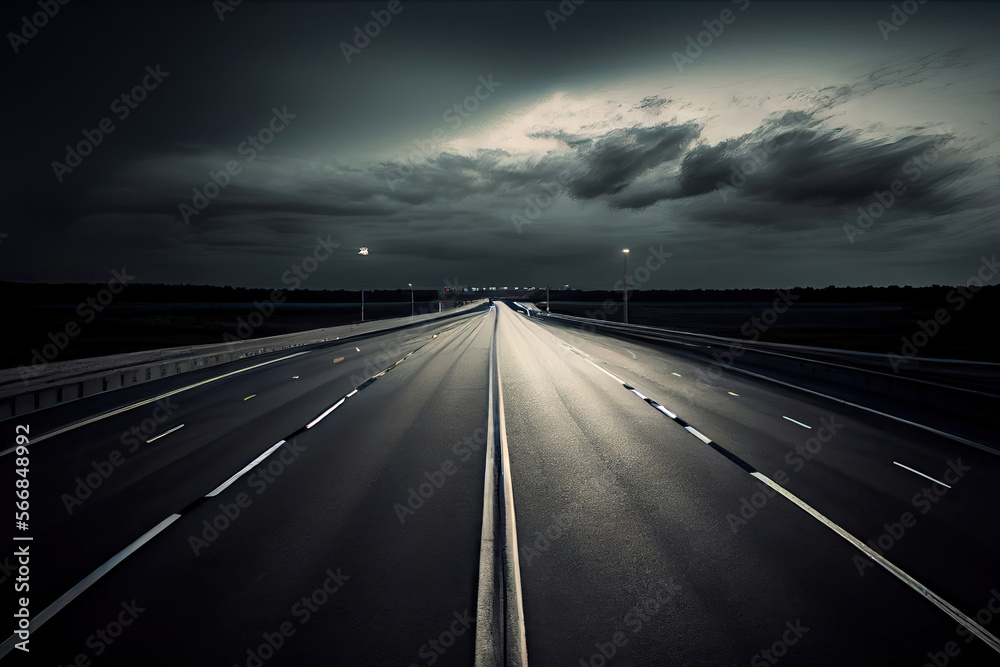 Fototapeta premium highway at night