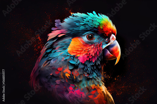 rainbow lorikeet parrot © StockMedia