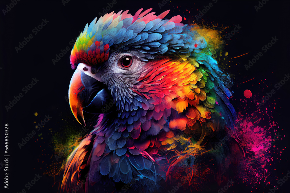 Fototapeta premium rainbow lorikeet parrot