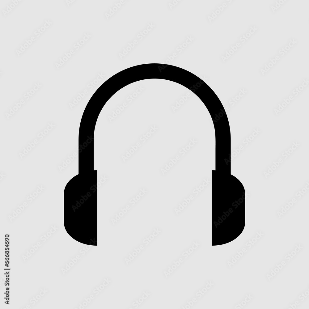 Headphones vector icon on background. Web design icon trendy style illustration on white background..eps Headphones vector icon on background. Web design icon trendy style illustration on white background..eps