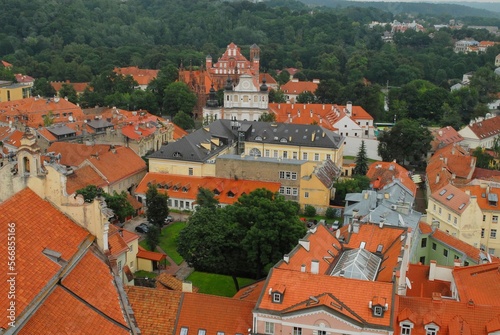 view of the old town of Vilnius, Lithuania