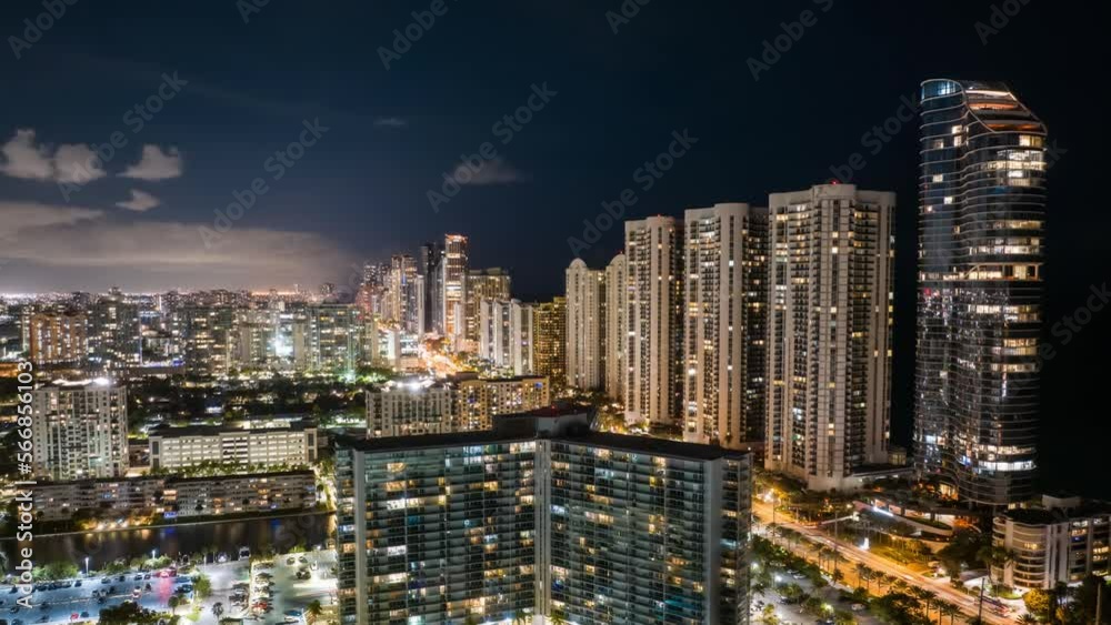 Sunny Isles Beach - Drone Hyper Lapse